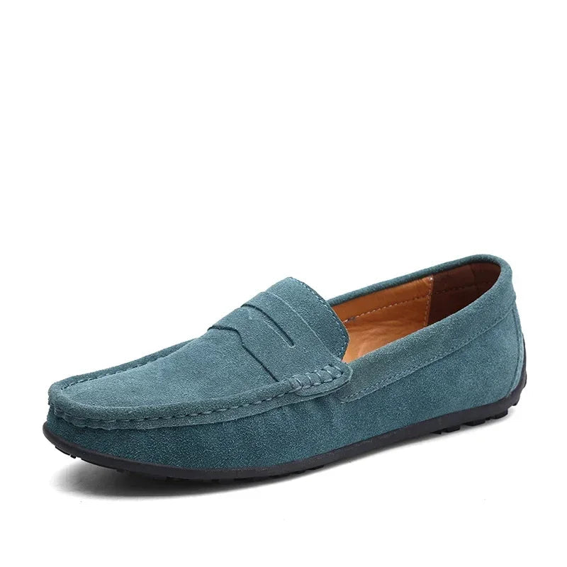 Men's Genuine Leather Loafers - Stylish Casual Shoes