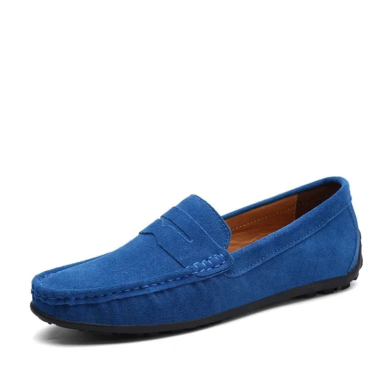 Men's Genuine Leather Loafers - Stylish Casual Shoes