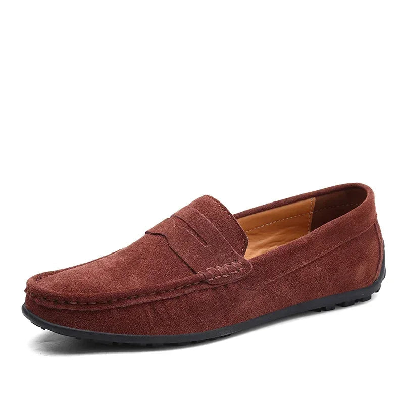 Men's Genuine Leather Loafers - Stylish Casual Shoes