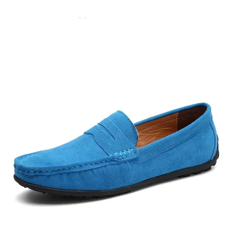 Men's Genuine Leather Loafers - Stylish Casual Shoes