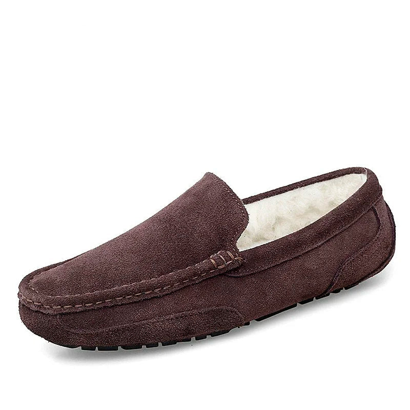 Breathable Leather Loafers for Men - Comfortable Slip-On Moccasins for Casual and Business Wear