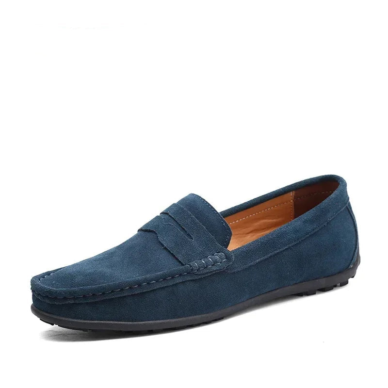 Men's Genuine Leather Loafers - Stylish Casual Shoes