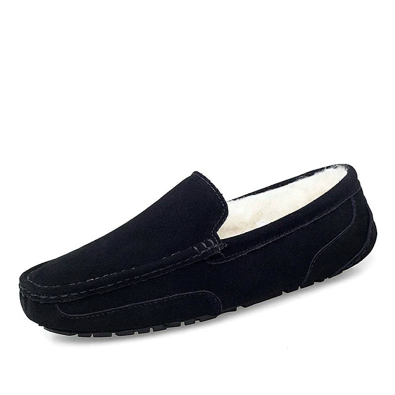 Breathable Leather Loafers for Men - Comfortable Slip-On Moccasins for Casual and Business Wear