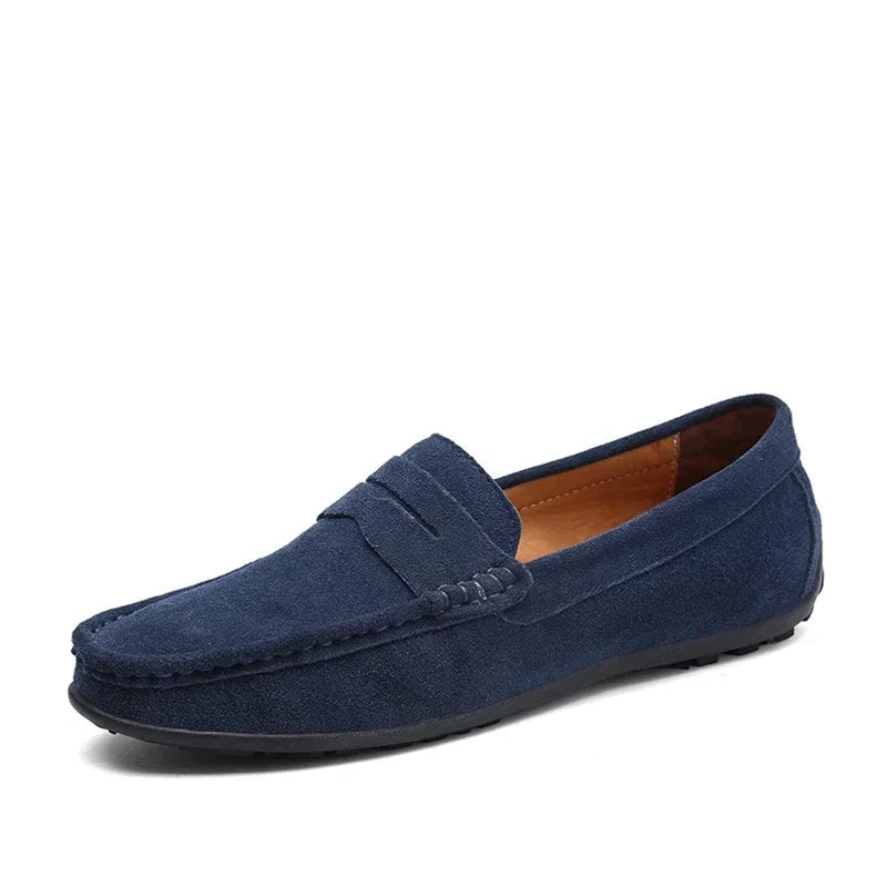 Men's Genuine Leather Loafers - Stylish Casual Shoes